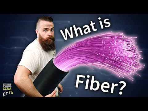 fiber optic cables (what you NEED to know) // FREE CCNA // EP 13 thumbnail