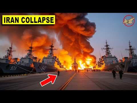 US Navy SETS a Trap Iranian Fleet — Then WIPES OUT ALL Russian Supplied Warships thumbnail