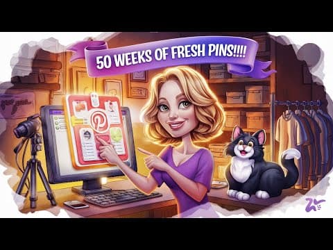 How I Created 50 Weeks of Fresh Pins with AI from one prompt thumbnail