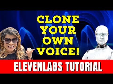 ElevenLabs AI Tutorial - How To Clone Your Own Voice | For Beginners thumbnail