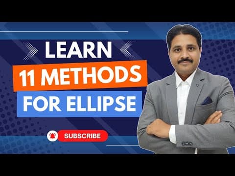 LEARN 11 METHODS TO DRAW AN ELLIPSE IN ENGINEERING DRAWING AND ENGINEERING GRAPHICS thumbnail