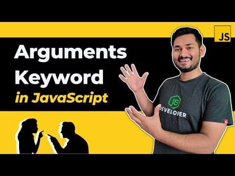 Arguments Keyword in JavaScript | The Complete JavaScript Course | Ep.45 thumbnail