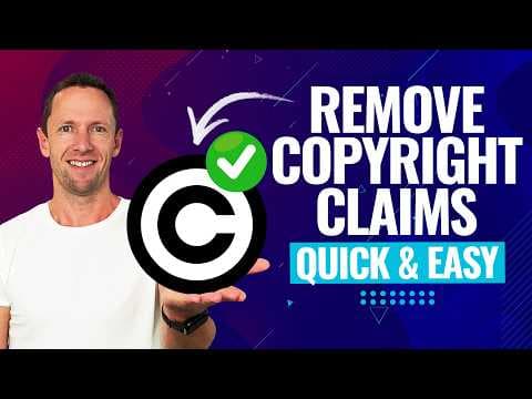 How to Remove Copyright Claims on YouTube Videos! thumbnail