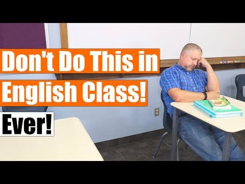 What Should You Avoid Doing in English Class? thumbnail