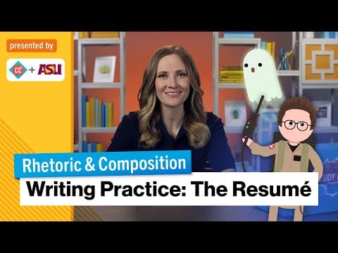 How to write a Resume | Rhetoric & Composition | Study Hall thumbnail