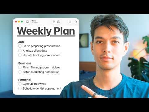 How I Plan My Week in 15 Minutes (Step-by-Step) thumbnail