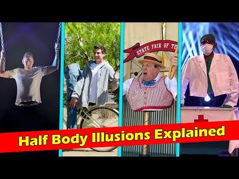 Body Split Illusion Revealed | Magic Trick Secrets Explained Step by Step | ACE thumbnail