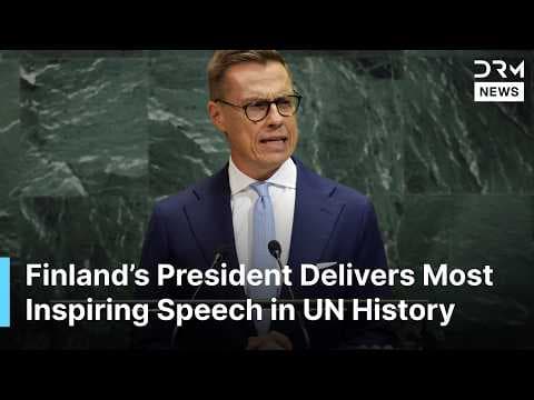 Finland’s President Delivers Most Inspiring, Powerful UN Speech Yet on Multipolar World Order | AC1G thumbnail