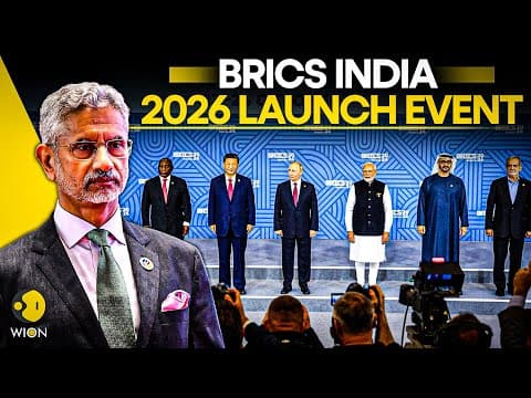 BRICS 2026 LIVE: India Launches BRICS 2026 Website, Logo and Official Theme | WION thumbnail