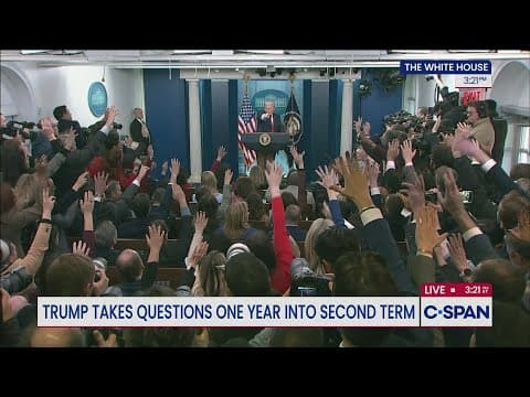 President Trump at White House Press Briefing thumbnail