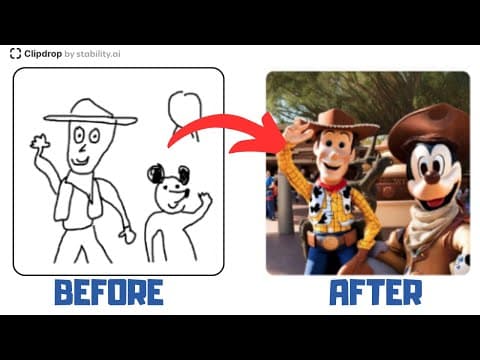 How AI Turned This Doodle Into a Work of Art ! thumbnail