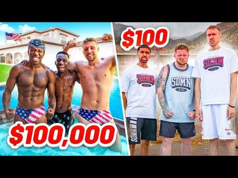 SIDEMEN $100,000 vs $100 HOLIDAY (USA EDITION) thumbnail