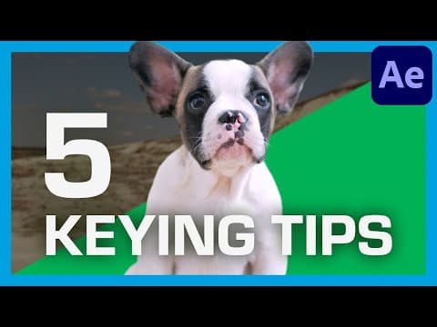 5 GREEN SCREEN Keying Tips For Beginners! | ActionVFX Quick Tips thumbnail