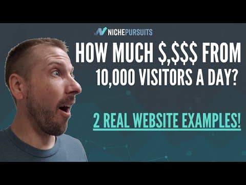 How Much Money Does a Website Make from 10,000 Visitors a DAY!?! thumbnail