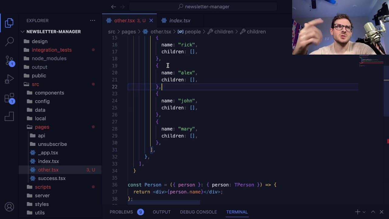 YouTube video player