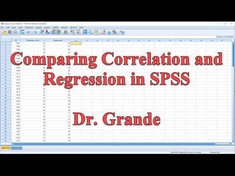 Comparing Pearson Correlation and Linear Regression in SPSS thumbnail