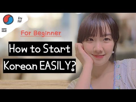 Easiest Ways to Learn Korean for Beginner thumbnail