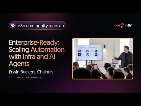 ‘Scaling Automation with Infra and AI Agents’ - from the Amsterdam Meetup (April 2025) thumbnail
