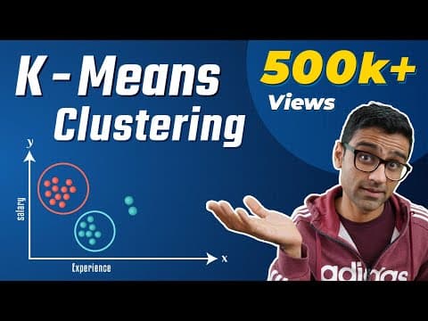 Machine Learning Tutorial Python - 13: K Means Clustering Algorithm thumbnail