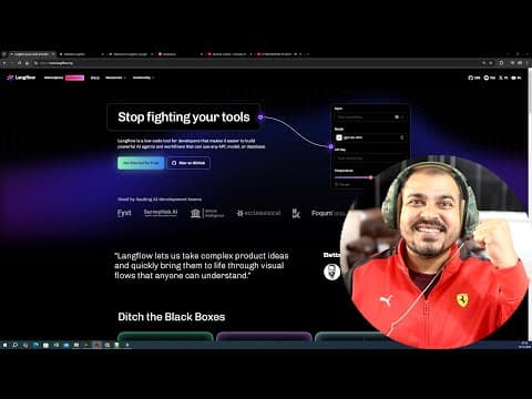 Building Advanced AI Agents Application With No Code Using Langflow thumbnail