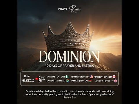 JANUARY 2026 PRAYER RAIN || DAY 10 || DOMINION || APOSTLE ISI IGENEGBA thumbnail