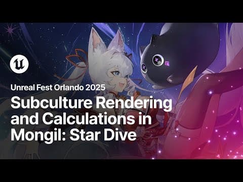 Subculture Rendering and Calculations in Mongil: Star Dive | Unreal Fest Orlando 2025 thumbnail