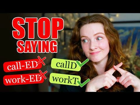 How to Pronounce 'ed' Endings in English (+ FREE PDF 📎) thumbnail