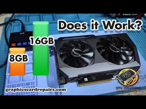 Upgrading RTX 3070 Memory from 8GB to 16GB - Part 1 thumbnail