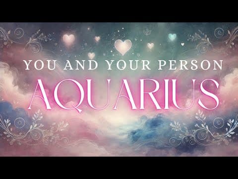 AQUARIUS tarot love ♒️ You And Your Person Right NOW [Aquarius October 2025] thumbnail