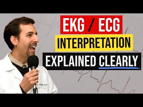 ECG Interpretation Made Easy - How to Read a 12 Lead EKG Systematically! thumbnail