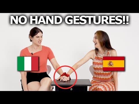 What are the Differences in Hand Gestures Between Italians and Spaniards? thumbnail