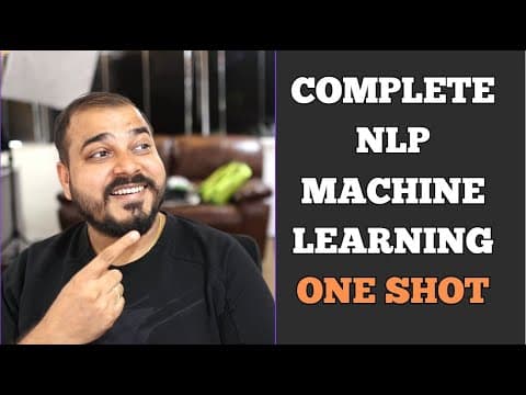 Complete NLP Machine Learning In One Shot thumbnail
