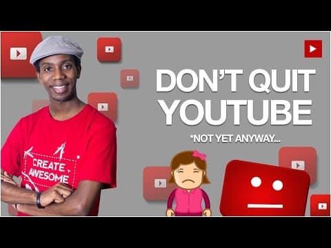 How To Not Quit YouTube and Burnout | Should I Quit YouTube? thumbnail