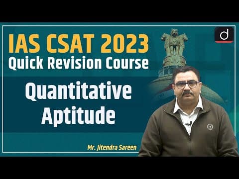 IAS CSAT 2023 | Quick Revision Course | Quantitative Aptitude | Demo Class | Drishti IAS English thumbnail