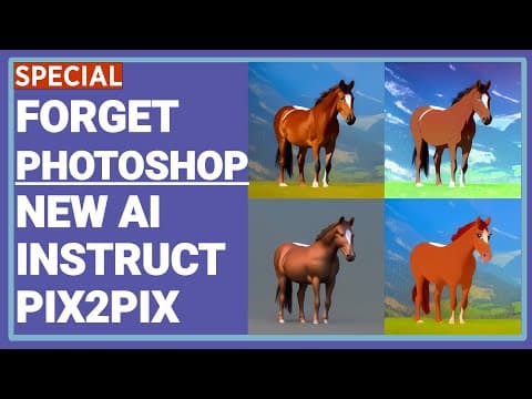 Forget Photoshop - How To Transform Images With Text Prompts using InstructPix2Pix Model in NMKD GUI thumbnail