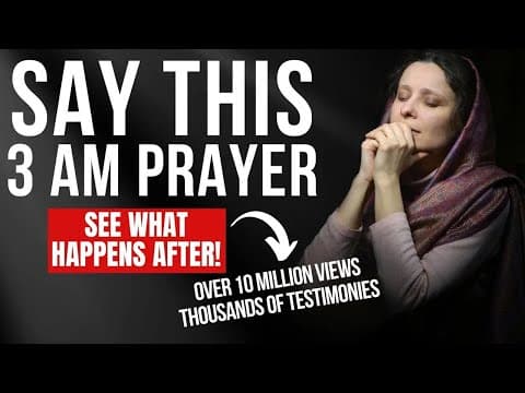 How to Pray When You Wake Up At 3am | Powerful Protection Prayer (Christian Motivation) thumbnail
