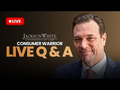 Dealing with Debt | Weekly Live Q&A with Arizona Attorney John Skiba thumbnail