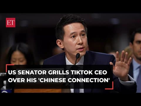 TikTok CEO denies links with Communist Party of China, says 'I'm Singaporean!' | US Senate hearing thumbnail