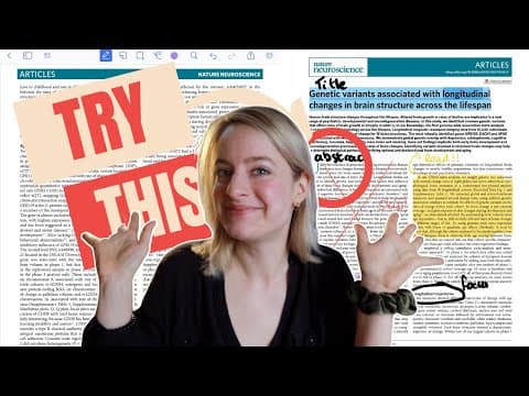 How To Read Papers Fast & Effectively - PhD student thumbnail