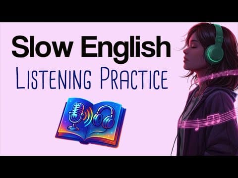 Slow English Podcast: How to Give a Presentation in English | English Learning | Shadowing Practice thumbnail