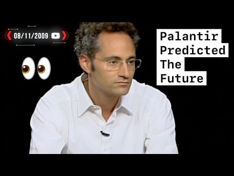RARE Alex Karp Interview: Palantir Philosophy Explained! (2009) thumbnail