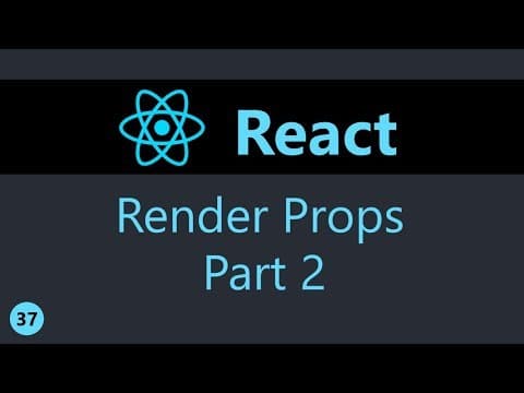 ReactJS Tutorial - 37 - Render Props (Part 2) thumbnail