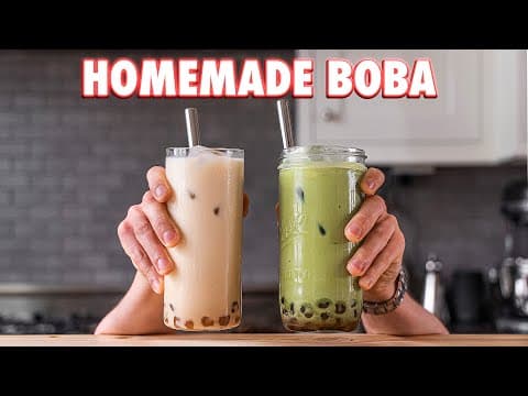How to Make Boba Tea and Tapioca Pearls from Scratch thumbnail