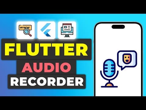 Record Audio Flutter App Tutorial | Capturing & Playing Audio Using Flutter thumbnail