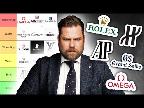 Watch Expert Brutally Ranks Watch Brands For 2025 (Extremely Harsh!) thumbnail