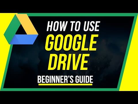 How to Use Google Drive - Beginner's Guide thumbnail