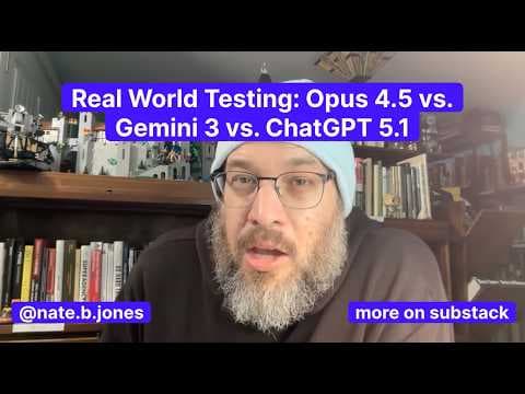 Real World Testing: Opus 4.5 vs. Gemini 3 vs. ChatGPT 5.1 thumbnail