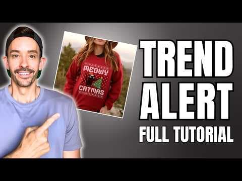 This VIRAL Print on Demand Trend is About to Blow Up (Ugly Christmas Sweater Tutorial) thumbnail