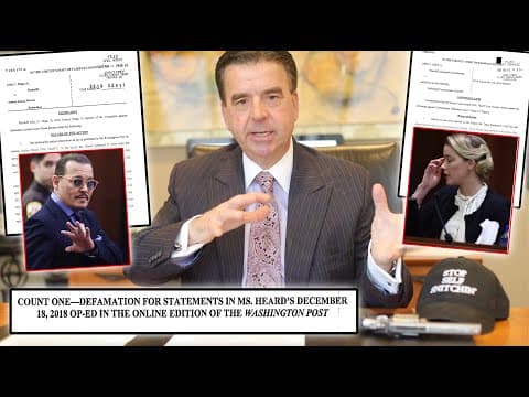 Criminal Lawyer Breaks Down the Complaint's & What They Have to Do to Win in the Depp/Heard Trial thumbnail