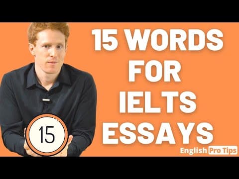 15 Words for IELTS Essays | IELTS Writing thumbnail